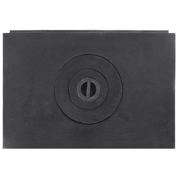 Plita din Fonta pentru Sobe 315x475mm, 1 Ochi cu doua Inele si Capac, Evotools Plita din Fonta pentru Sobe 315x475mm, 1 Ochi cu doua Inele si Capac, Evotools