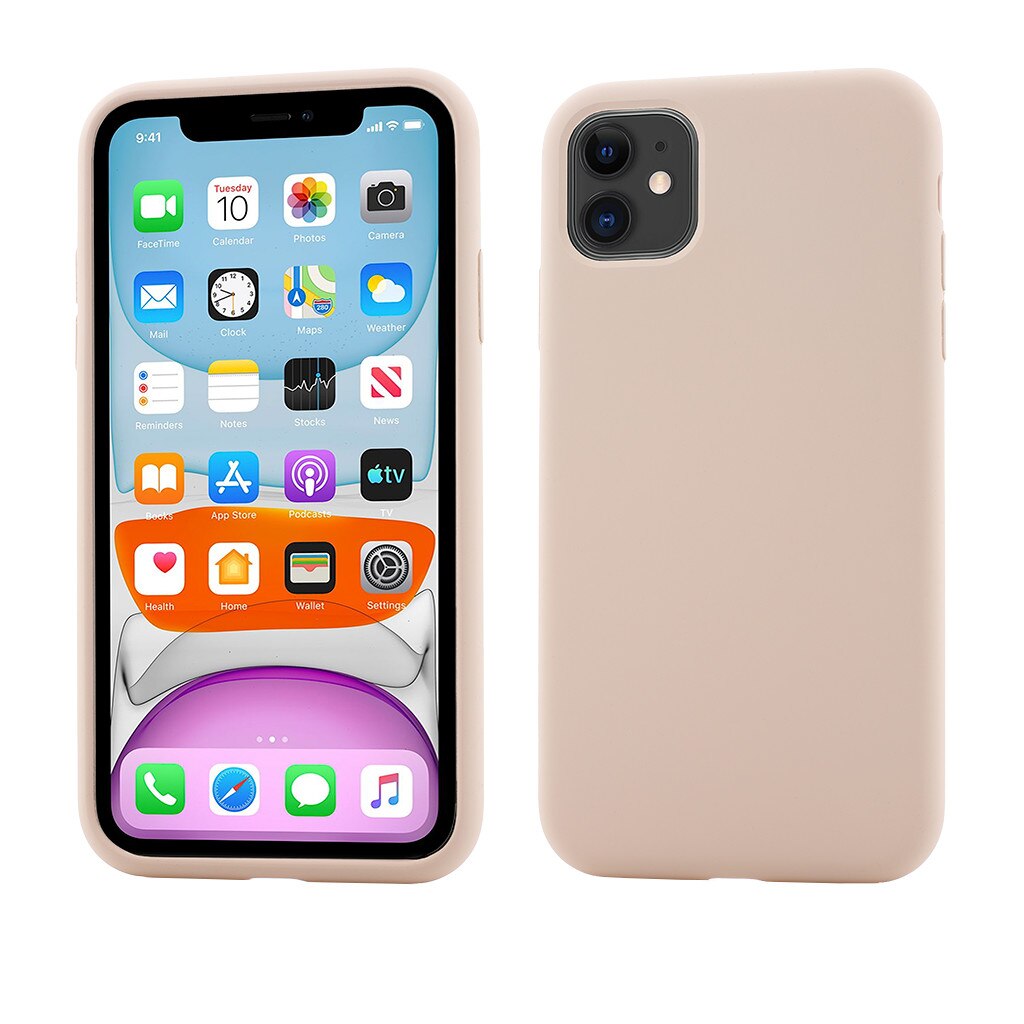 Husa de protectie Vetter pentru iPhone 11, Clip-On Soft Touch Silk Series, Pink