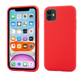 Husa de protectie Vetter pentru iPhone 11, Clip-On Soft Touch Silk Series, Red Husa de protectie Vetter pentru iPhone 11, Clip-On Soft Touch Silk Series, Red