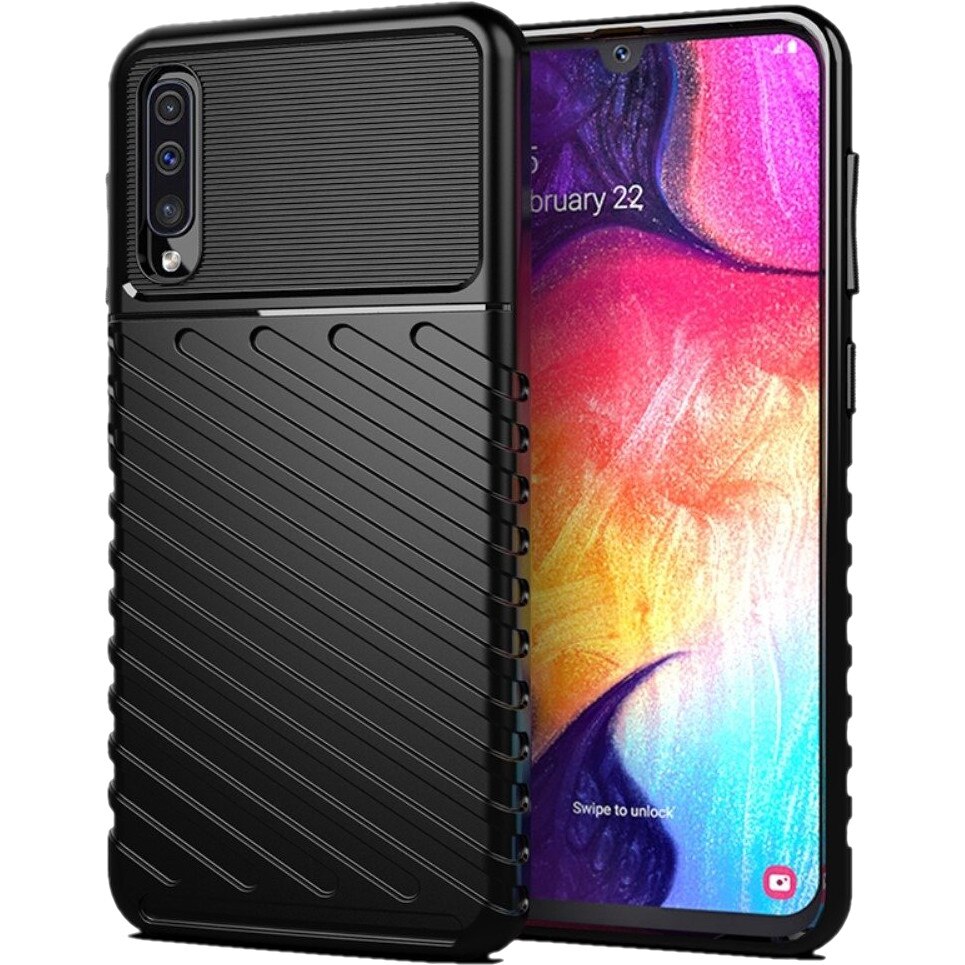 Husa Samsung Galaxy A70 Armored Thunder Neagra