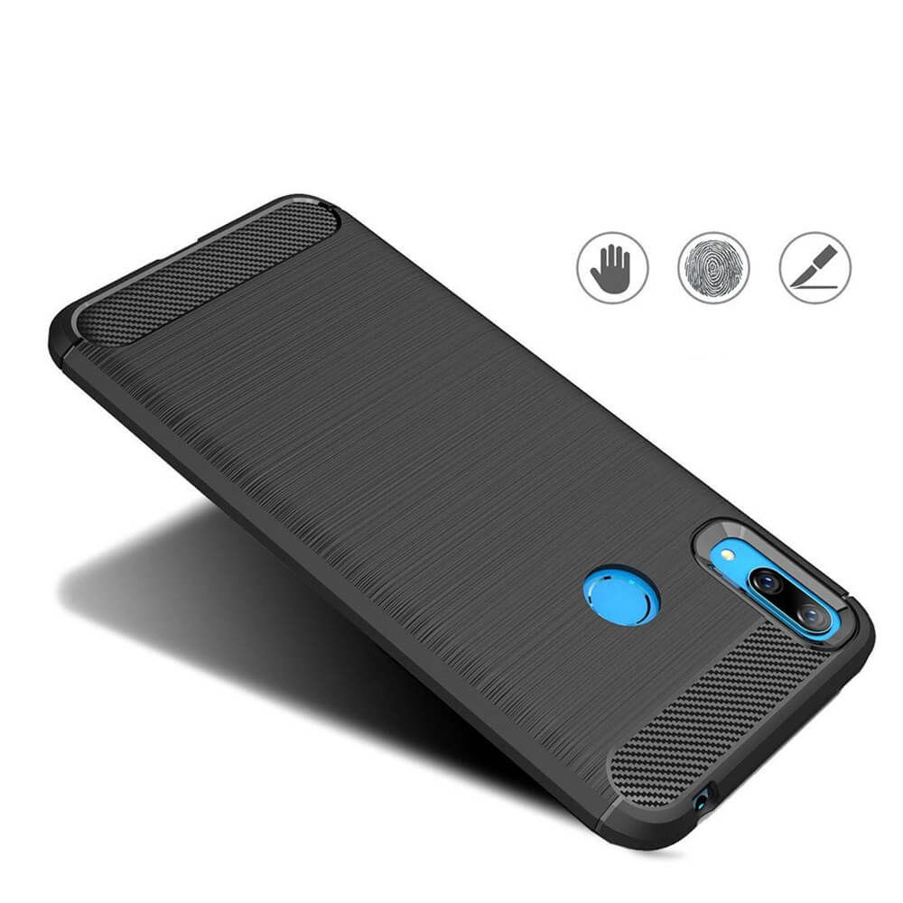 Husa Huawei Y7 2019 / Y7 Prime 2019, Carbon Design, Negru