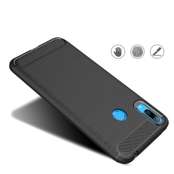 Husa Huawei Y7 2019 / Y7 Prime 2019, Carbon Design, Negru Husa Huawei Y7 2019 / Y7 Prime 2019, Carbon Design, Negru