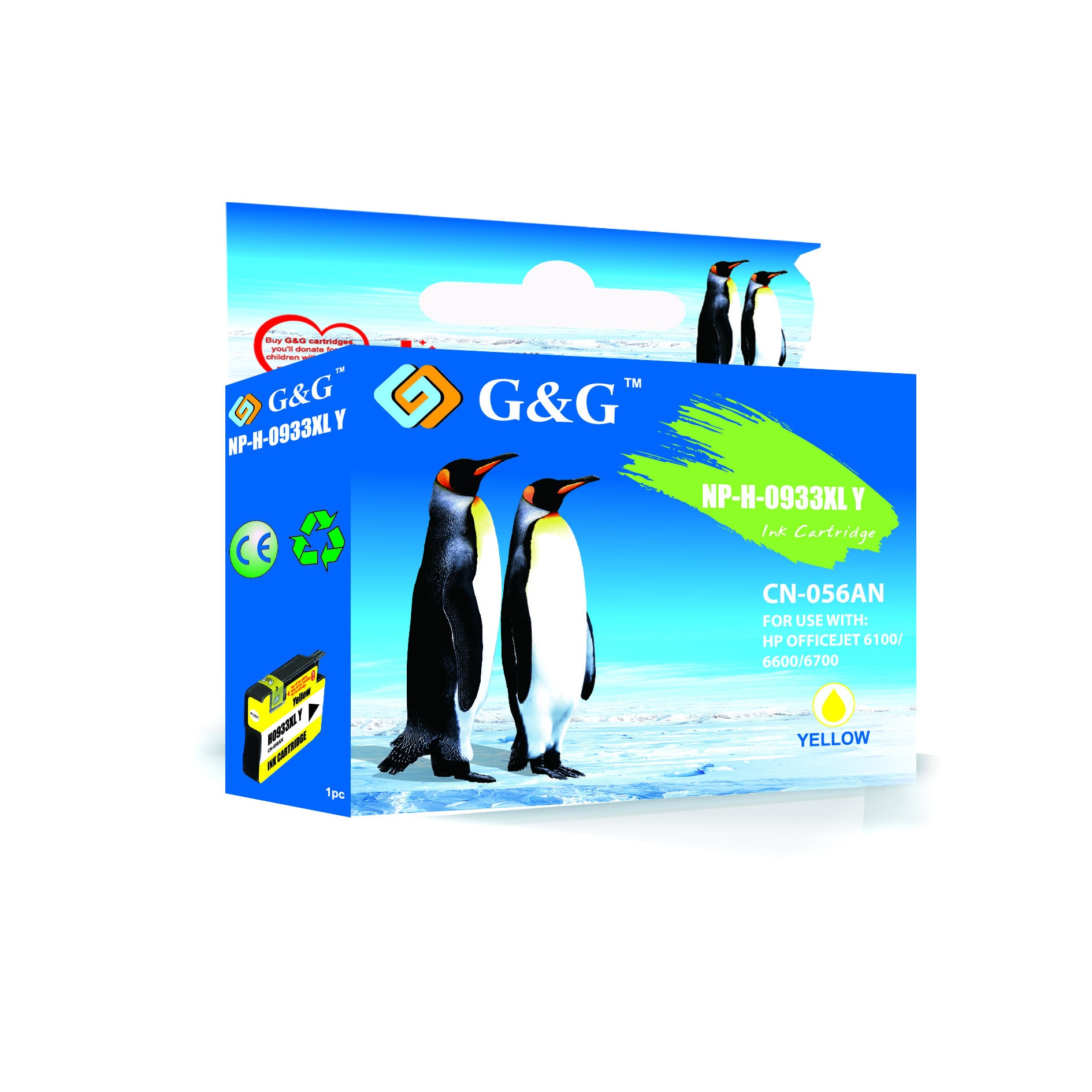 Cartus Cerneala G&G compatibil cu HP 933XL, magenta