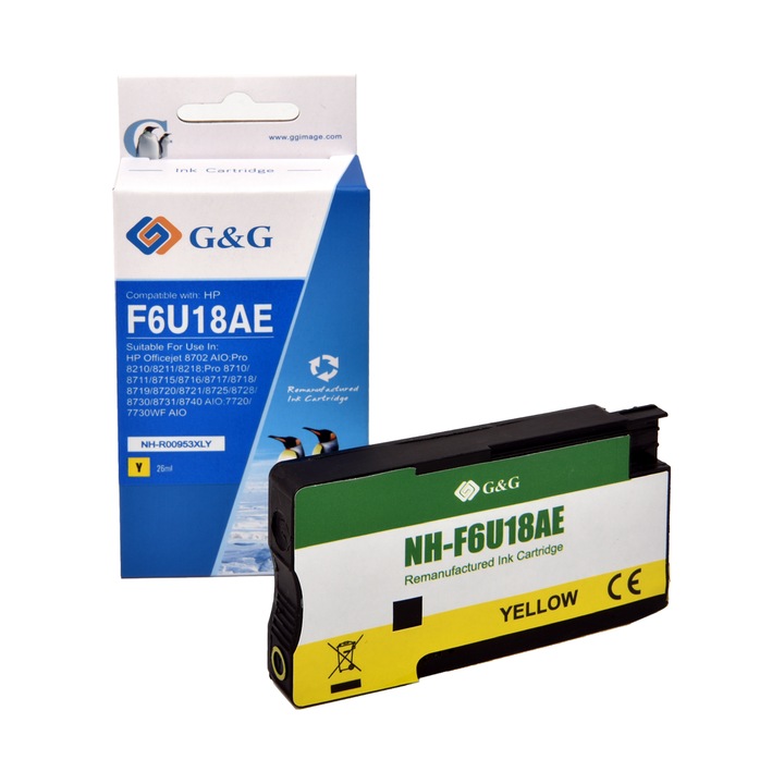 Cartus Cerneala G&G compatibil cu HP 953XL, yellow