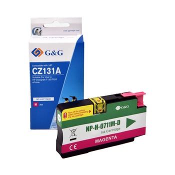 Cartus Cerneala G&G compatibil cu HP NR. 711 (CZ131A), magenta Cartus Cerneala G&G compatibil cu HP NR. 711 (CZ131A), magenta