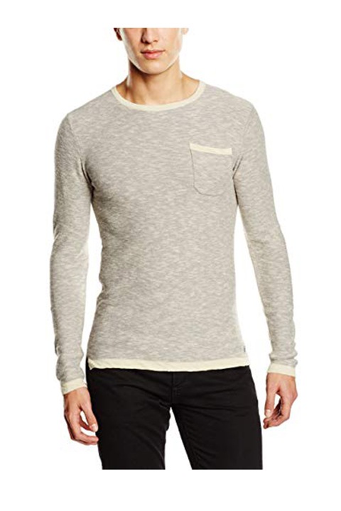 Pulover barbati, Blend, Bumbac, Bej, L