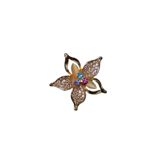 Brosa trendy, motiv floral,D&J Exclusive,multicolor