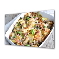 tablou canvas luminos in intuneric varioview led culinar cartofi preparati la cuptor cu ceapa si branza 30 x 45 cm imagen 53_0_
0