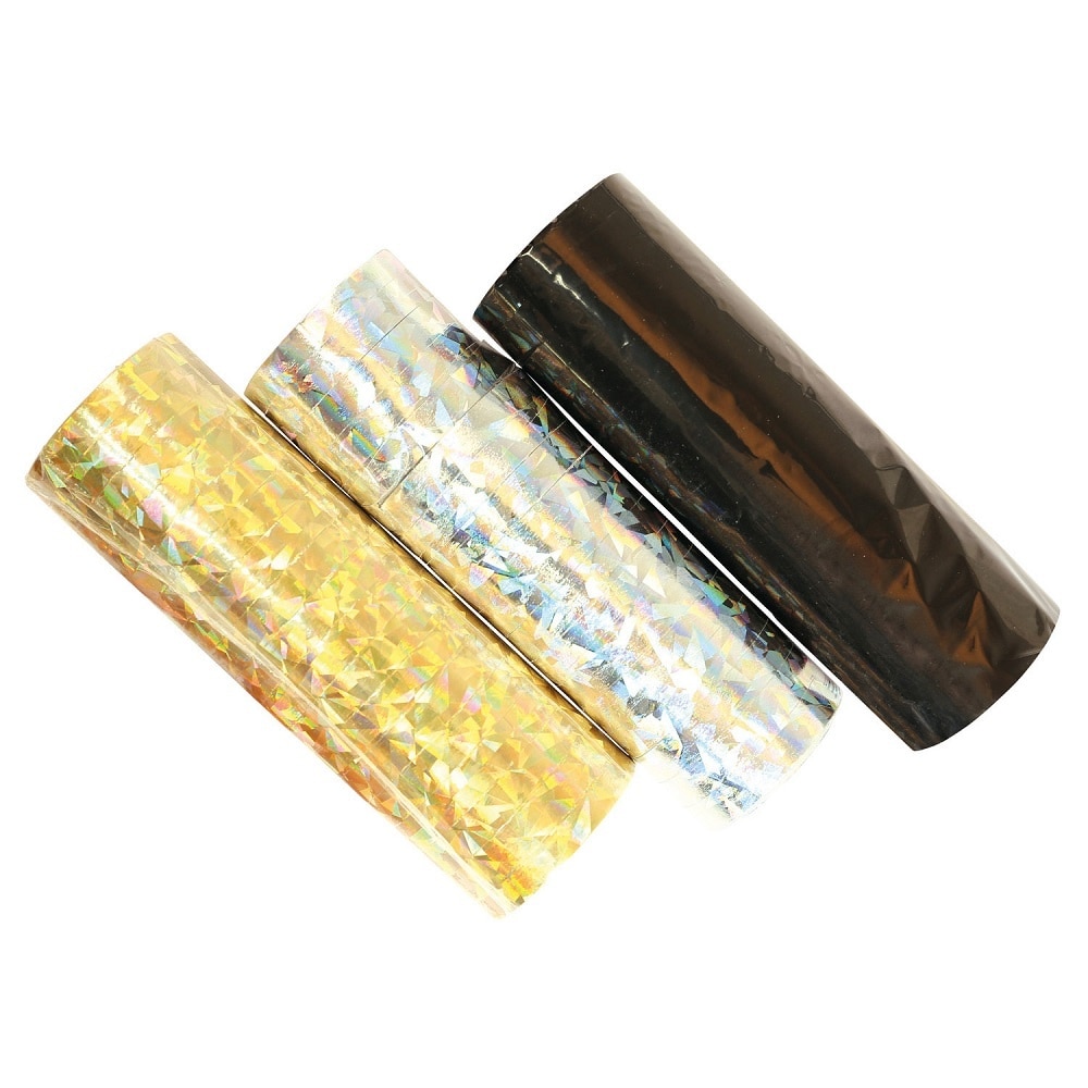 Set 3 Serpentine metalizate pentru decor petreceri - Amscan 9902278