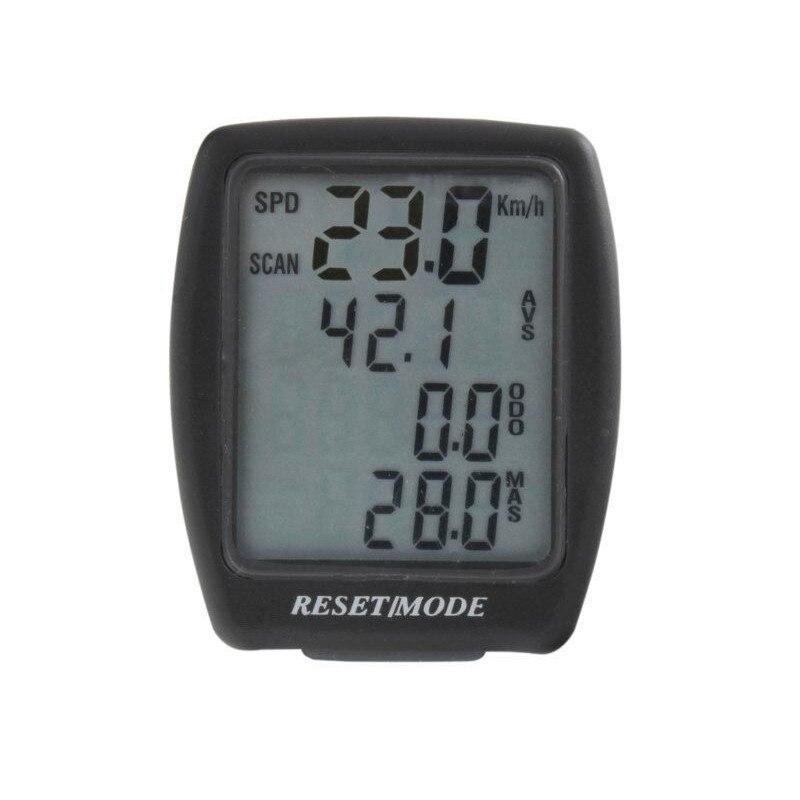 Ciclocomputer Ventura, 14 functii, Negru, Cu fir