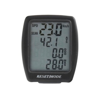 Ciclocomputer Ventura, 14 functii, Negru, Cu fir Ciclocomputer Ventura, 14 functii, Negru, Cu fir