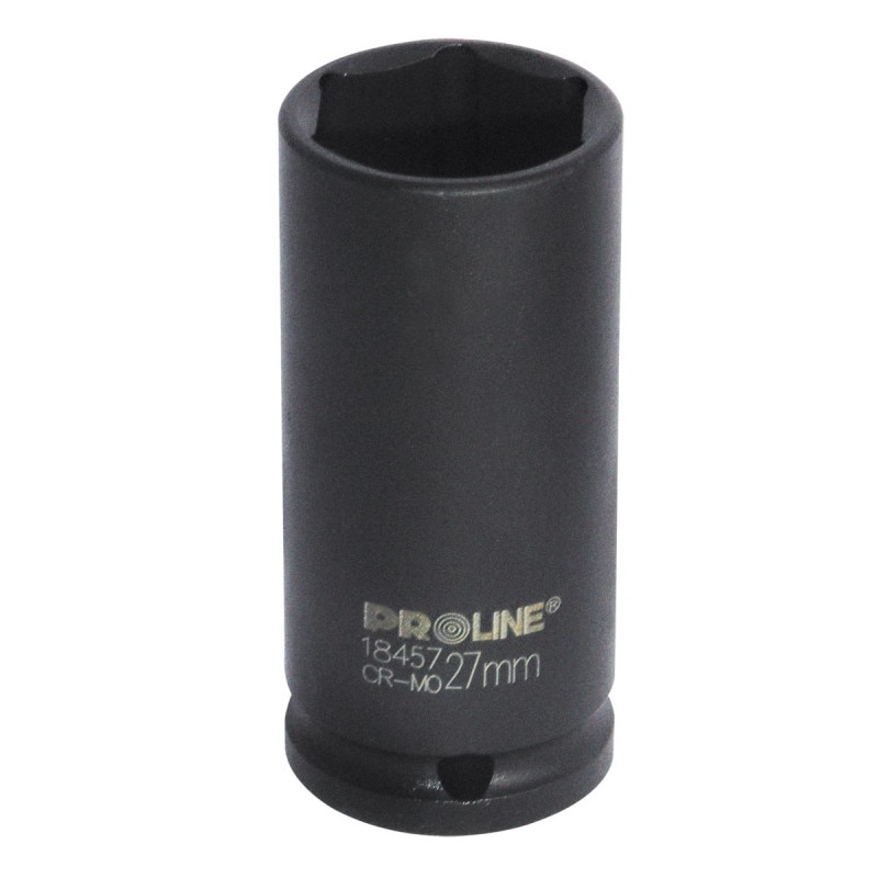 Cheie tubulara de impact Proline, cap hexagonal, adanca, 27 x 78 mm