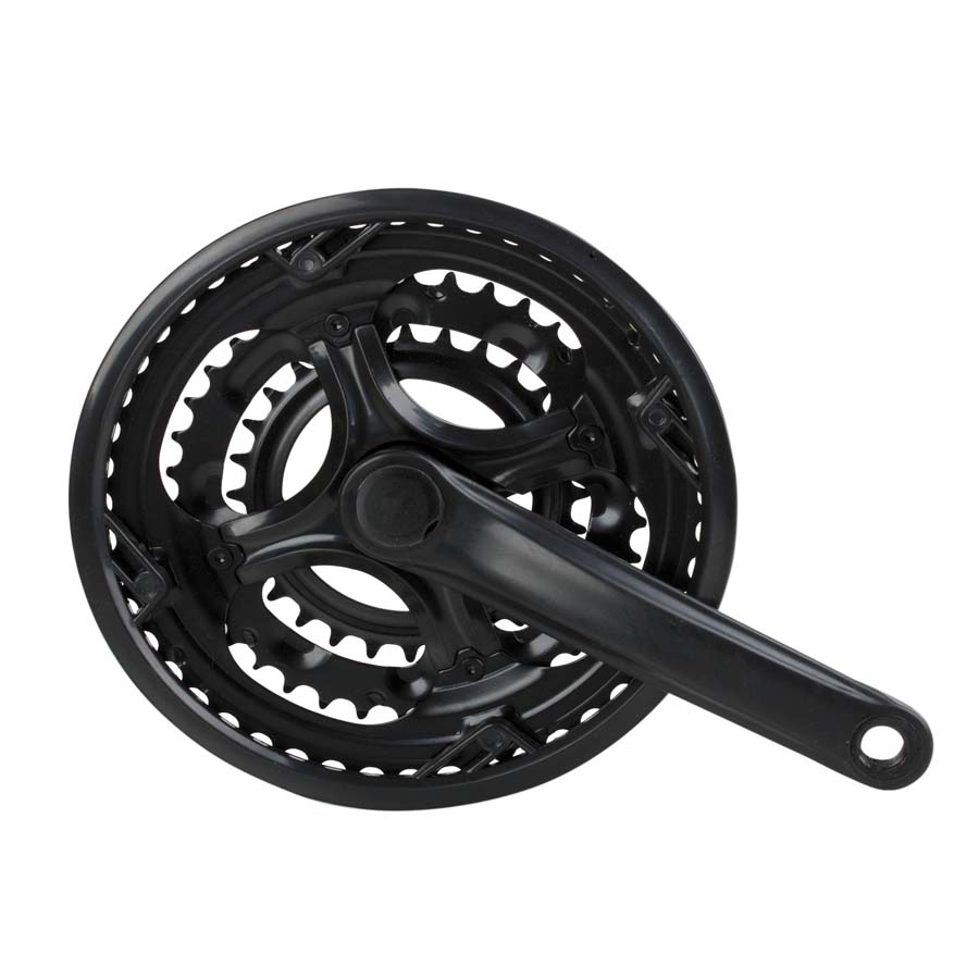 Angrenaj Pedalier SXT 28-38-48 Negru Metal