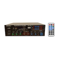 Amplificator Profesional Tip Statie ,Putere 20 W , Bluetooth , Telecomanda , USB , SD Card , Radio FM , 2 Intrari Microfon
