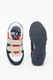 Pepe Jeans London, Pantofi sport cu model colorblock Sydney, Bleumarin/Rosu/Alb, 31 EU