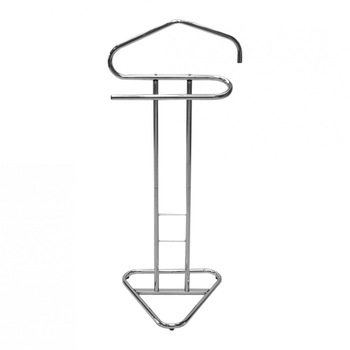 Stander haine YANA cu 4 agatatori, metal cromat, 470 x 380 x 1100 mm, 1C Stander haine YANA cu 4 agatatori, metal cromat, 470 x 380 x 1100 mm, 1C