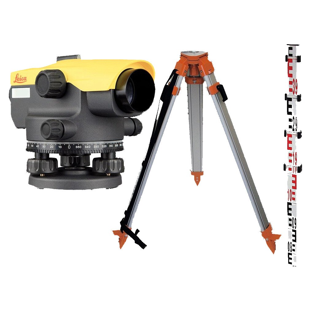 Set nivela optica NA 320 Leica cu trepied si stadie 5 m