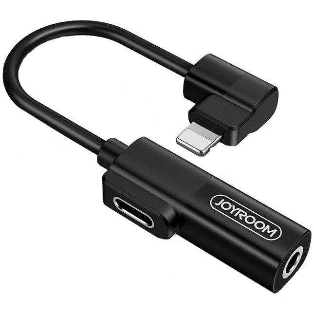 Convertor 2in1 Joyroom, Lightning - Audio Jack, incarcare Lightning