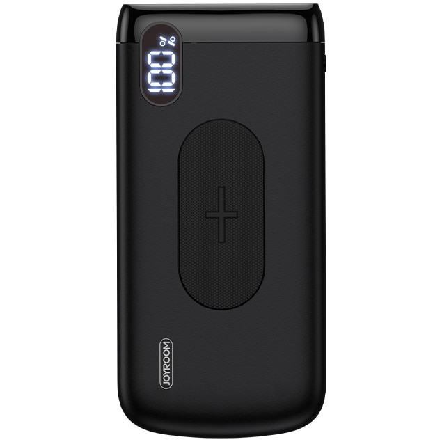 Acumulator extern Joyroom 20000mAh, incarcare wireless, Black