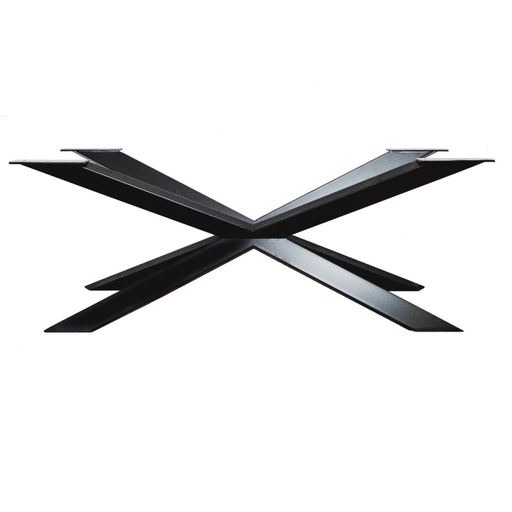 Picior masa Spider, Negru, 148x72x71 cm