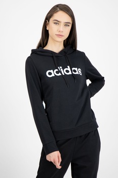 Adidas PERFORMANCE, Hanorac cu imprimeu logo, Negru/Alb Adidas PERFORMANCE, Hanorac cu imprimeu logo, Negru/Alb
