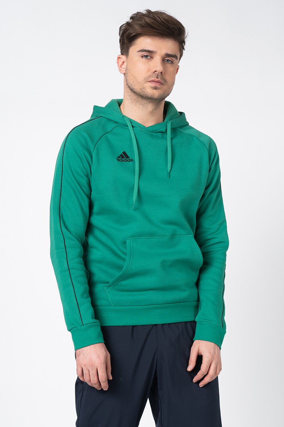 Adidas PERFORMANCE, Hanorac cu buzunar kangaroo, pentru fotbal Core, Verde