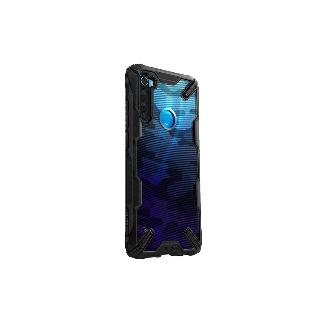 Husa Xiaomi Redmi Note 8 Ringke FUSION X Design Negru Camuflaj