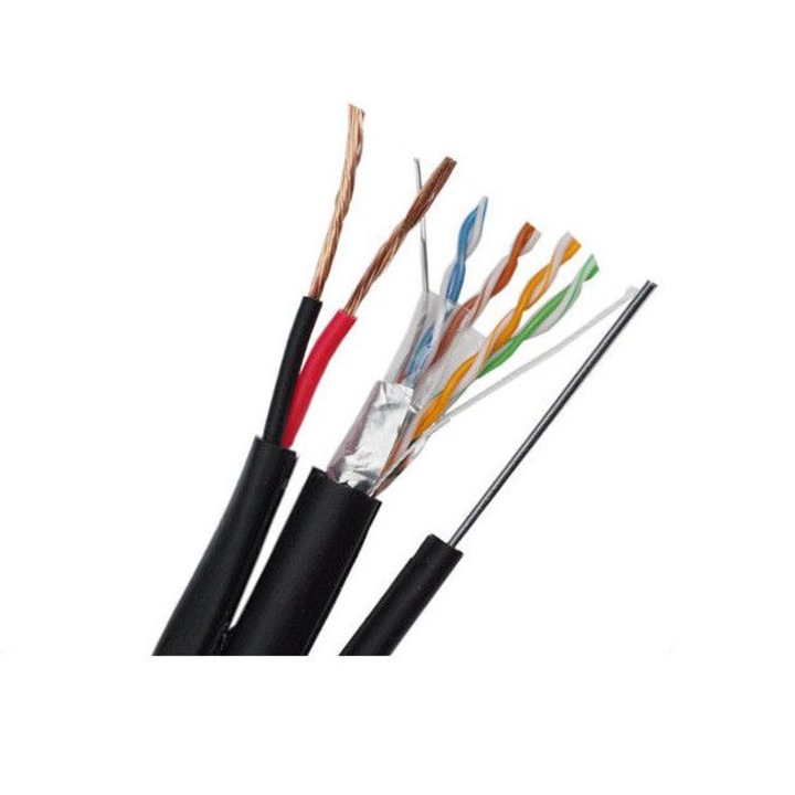 Cablu FTP Cat5e Alien 0.5mm+2×0.75mm CCA sodronyos 305m