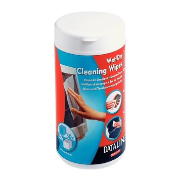 Set 50 servetele umede + 50 uscate pentru curatarea ecranelor tabletelor, ecranelor LCD si tuturor suprafetelor tratate Set 50 servetele umede + 50 uscate pentru curatarea ecranelor tabletelor, ecranelor LCD si tuturor suprafetelor tratate