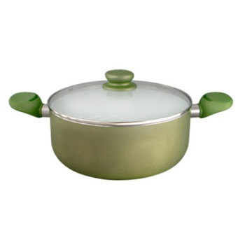 Oala ceramicaTANGO 22cm cu capac yena verde Oala ceramicaTANGO 22cm cu capac yena verde