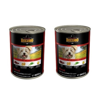 Set 2 conserve hrana umeda pentru caini, Belcando vita, cartofi, mazare, 800 g Set 2 conserve hrana umeda pentru caini, Belcando vita, cartofi, mazare, 800 g