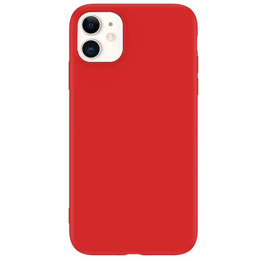 Husa protectie compatibila cu Apple iPhone 11, Ultra Thin, Ultra Light, Ultra Soft, Rosu Mat