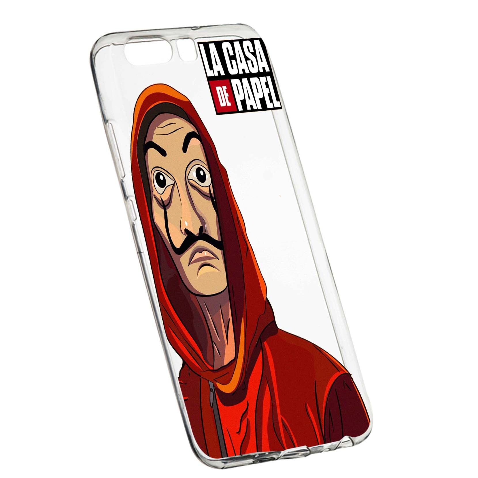 Husa de protectie La Casa De Papel, Movie pentru Huawei Honor 9, rezistenta la uzura, anti-alunecare, din silicon Premium, 389