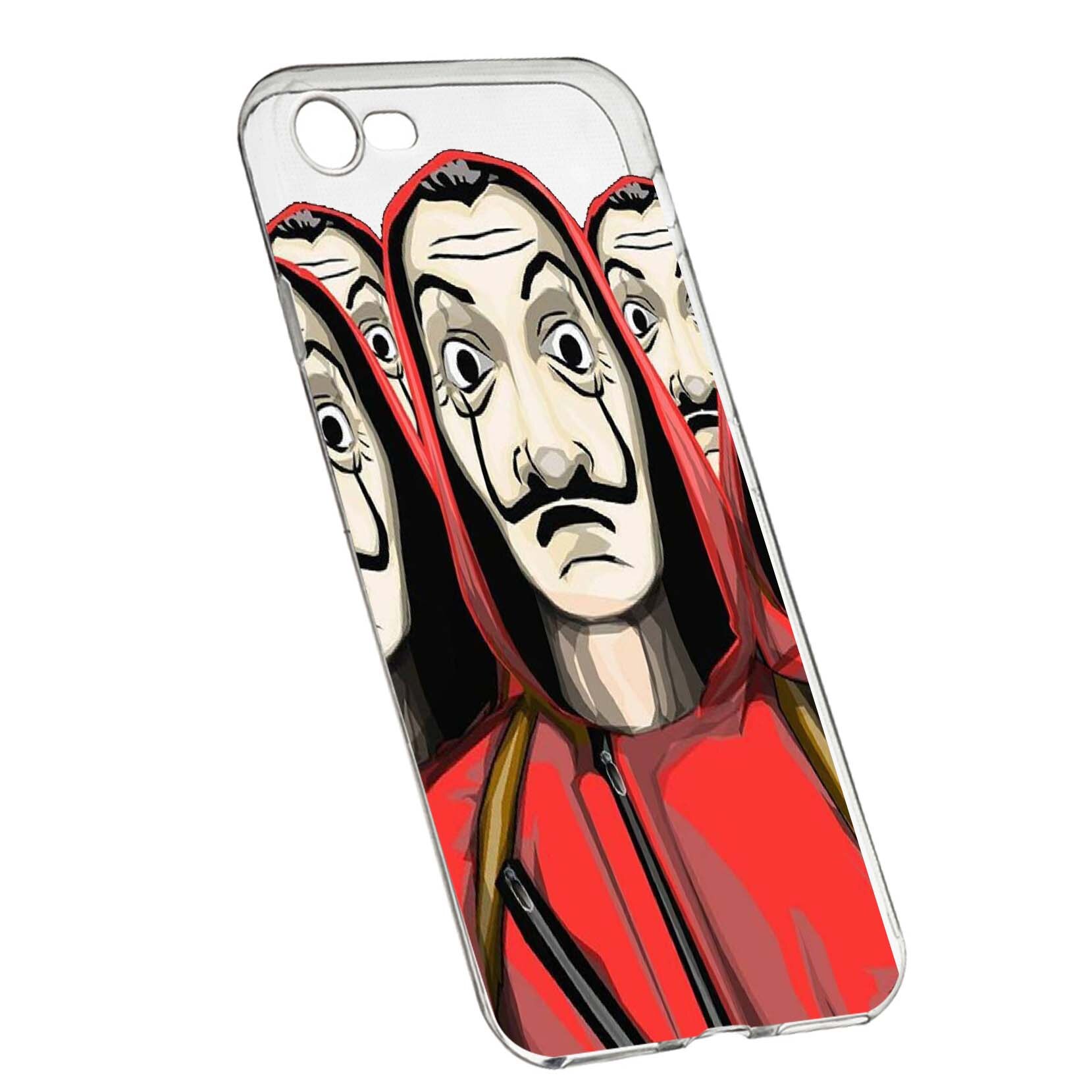 Husa de protectie La Casa De Papel, Movie pentru Apple iPhone 6/6S, rezistenta la uzura, anti-alunecare, din silicon Premium, 390