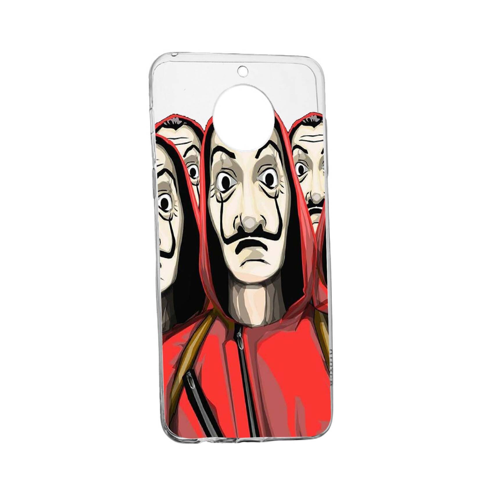 Husa de protectie La Casa De Papel, Movie pentru Motorola MOTO G6 PLUS, rezistenta la uzura, anti-alunecare, din silicon Premium, 390