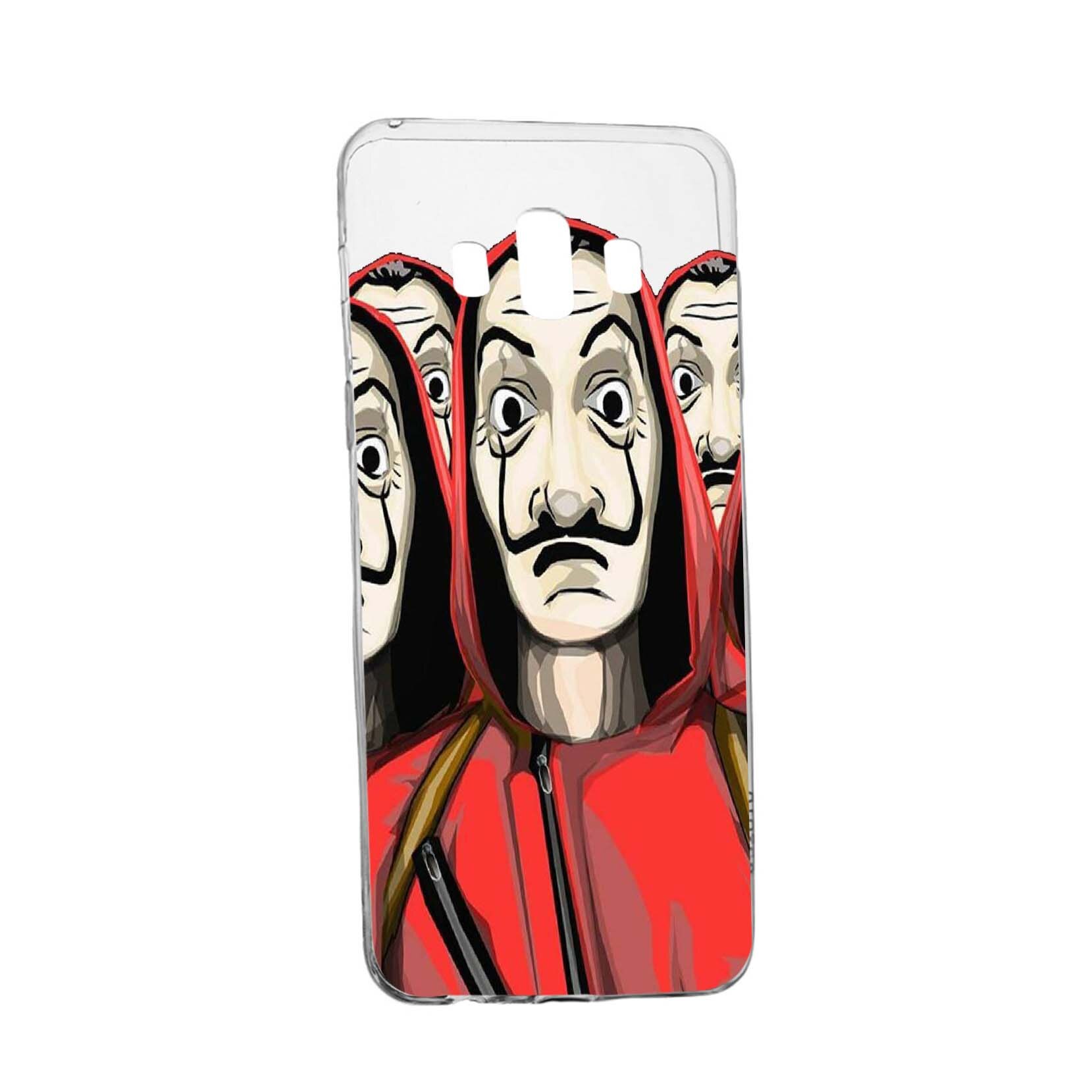 Husa de protectie La Casa De Papel, Movie pentru Samsung Galaxy J6 Plus 2018, rezistenta la uzura, anti-alunecare, din silicon Premium, 390