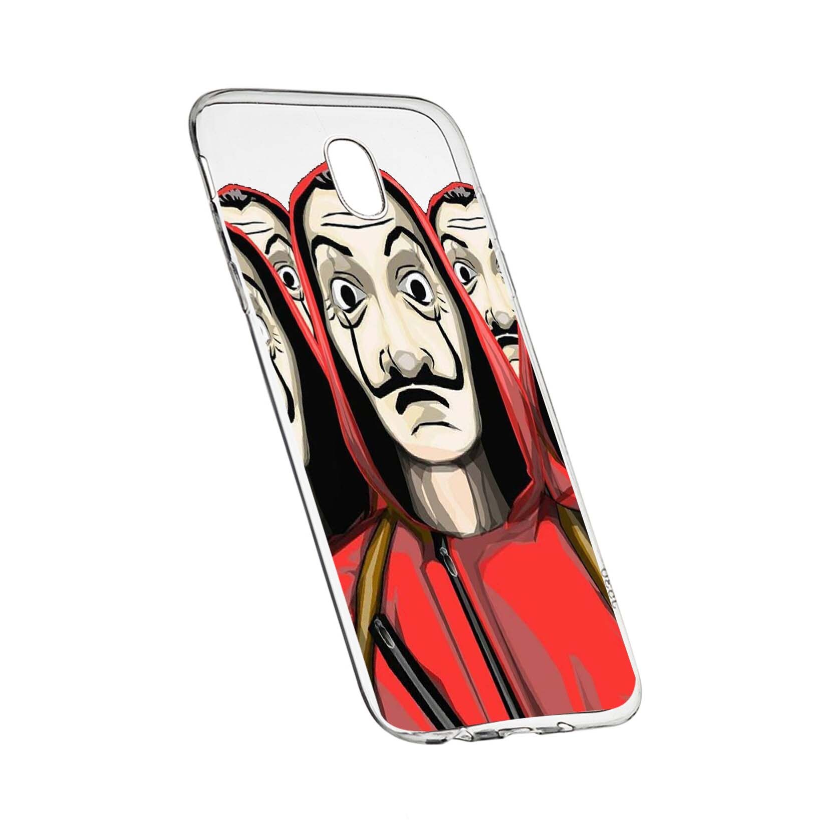 Husa de protectie La Casa De Papel, Movie pentru Samsung Galaxy J3 2017, rezistenta la uzura, anti-alunecare, din silicon Premium, 390