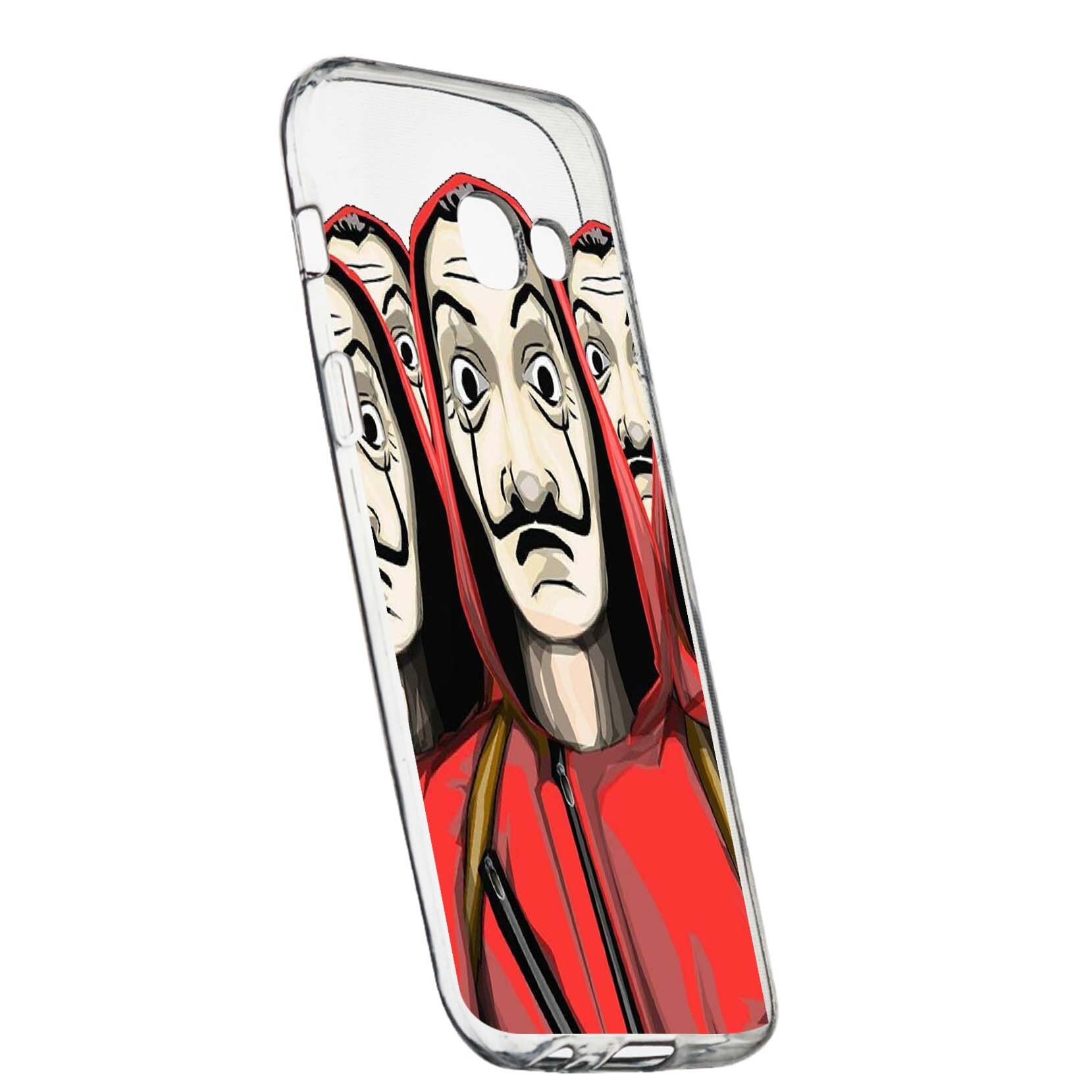 Husa de protectie La Casa De Papel, Movie pentru Samsung Galaxy A5 2016, rezistenta la uzura, anti-alunecare, din silicon Premium, 390