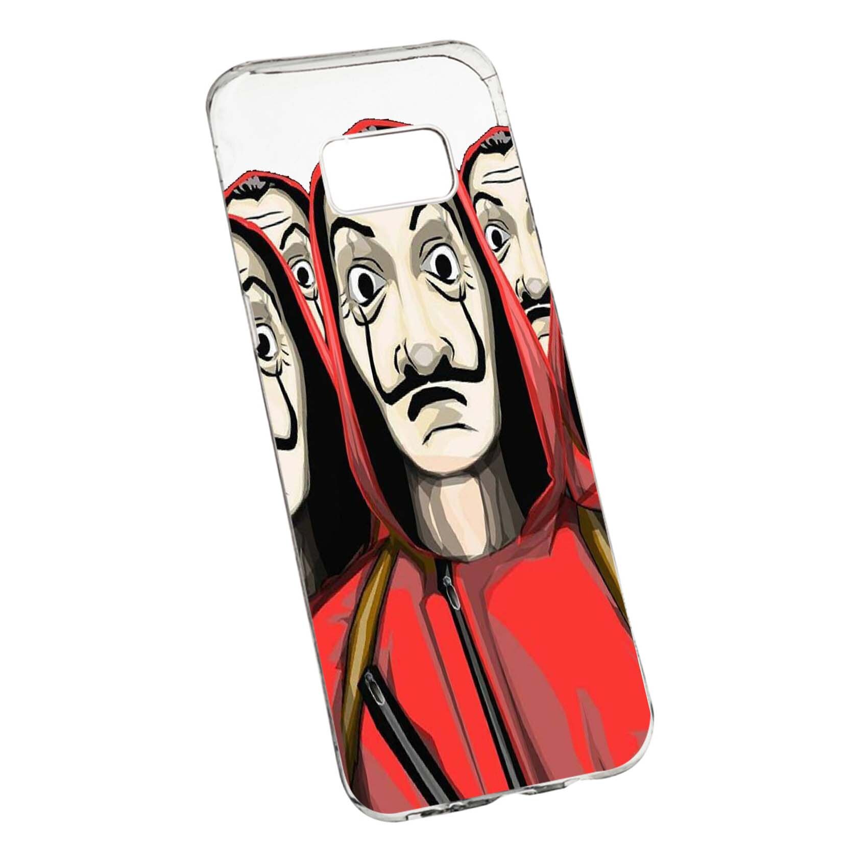 Husa de protectie La Casa De Papel, Movie pentru Samsung Galaxy S8 Plus, rezistenta la uzura, anti-alunecare, din silicon Premium, 390