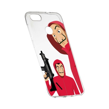 Husa de protectie La Casa De Papel, Movie pentru Huawei Y9 2018, rezistenta la uzura, anti-alunecare, din silicon Premium, 392 Husa de protectie La Casa De Papel, Movie pentru Huawei Y9 2018, rezistenta la uzura, anti-alunecare, din silicon Premium, 392