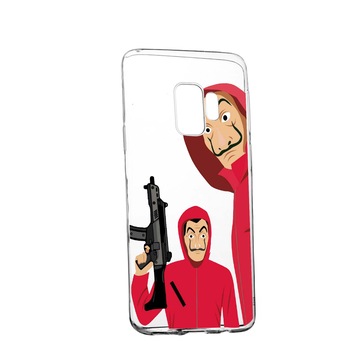 Husa de protectie La Casa De Papel, Movie pentru Samsung Galaxy J4 2018, rezistenta la uzura, anti-alunecare, din silicon Premium, 392 Husa de protectie La Casa De Papel, Movie pentru Samsung Galaxy J4 2018, rezistenta la uzura, anti-alunecare, din silicon Premium, 392