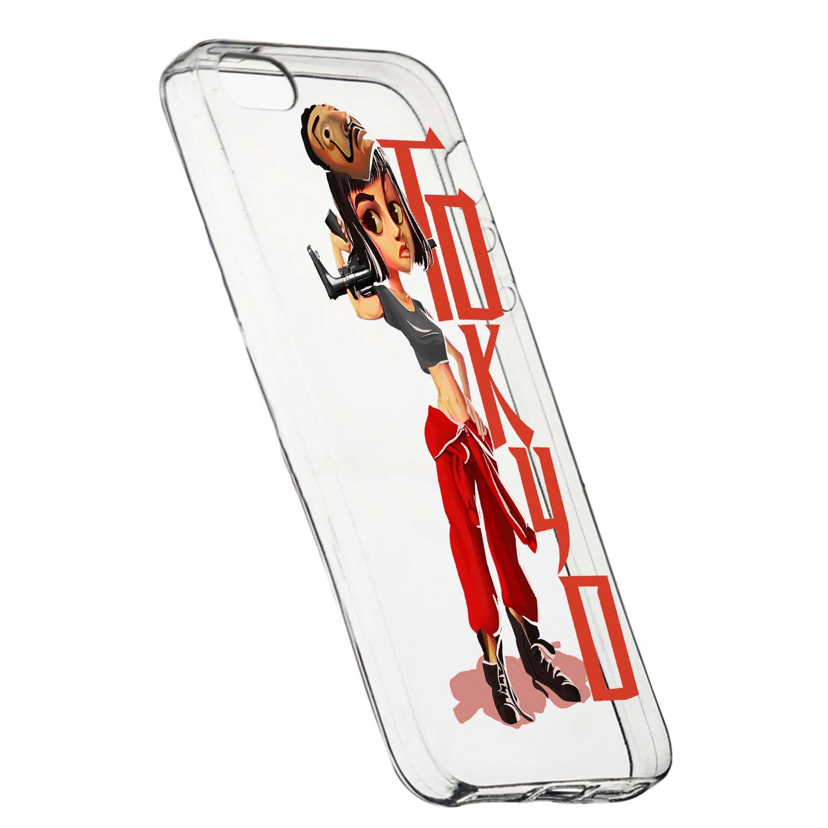 Husa de protectie La Casa De Papel, Movie pentru Apple iPhone 5 / 5S / SE, rezistenta la uzura, anti-alunecare, din silicon Premium, 394