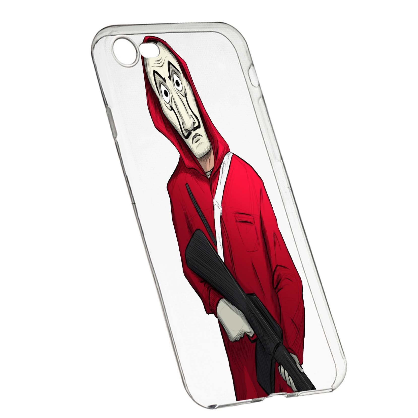 Husa de protectie La Casa De Papel, Movie pentru Apple iPhone 6/6S, rezistenta la uzura, anti-alunecare, din silicon Premium, 395
