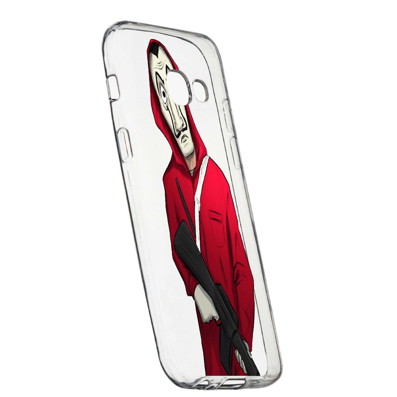 Husa de protectie La Casa De Papel, Movie pentru Samsung Galaxy A5 2017, rezistenta la uzura, anti-alunecare, din silicon Premium, 395