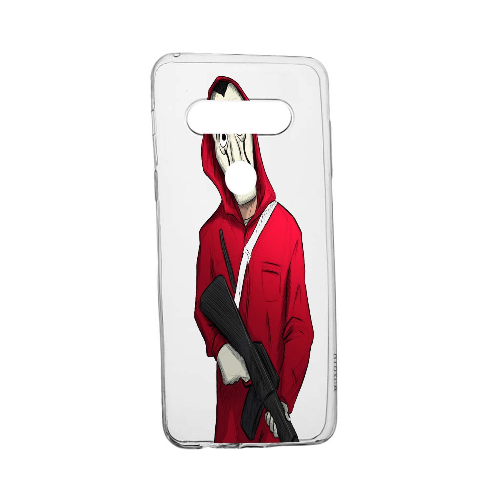 Husa de protectie La Casa De Papel, Movie pentru LG K50 / Q60, rezistenta la uzura, anti-alunecare, din silicon Premium, 395
