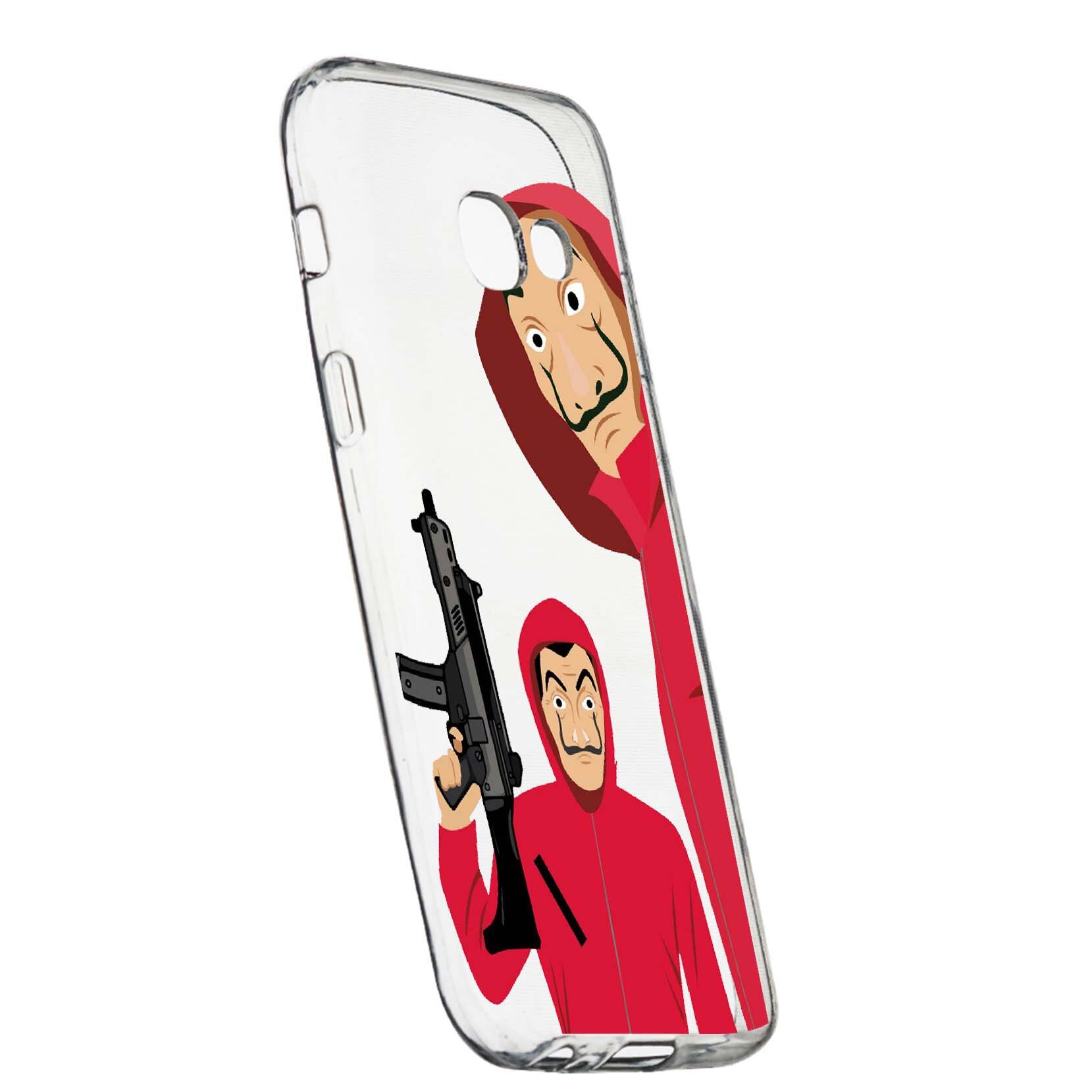 Husa de protectie La Casa De Papel, Movie pentru Samsung Galaxy A3 2016, rezistenta la uzura, anti-alunecare, din silicon Premium, 392