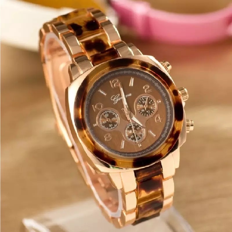 Ceas dama casual, elegant Quartz Geneva model Premium G29-1, curea metal (zale), afisaj analog, silver