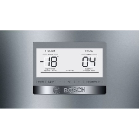 Combina frigorifica Bosch KGN39AIEQ, 368 l, Clasa E, NoFrost, VitaFresh, H 203 cm, Inox antiamprenta