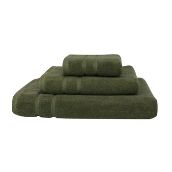 Set 3 prosoape Exclusivity Collection, Olive, 100% bumbac Terry Selection, 675 gr/mp Set 3 prosoape Exclusivity Collection, Olive, 100% bumbac Terry Selection, 675 gr/mp