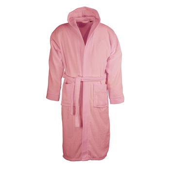 Halat baie adulti cu gluga, The One, Somon, XXL-XXXL, 100% bumbac Halat baie adulti cu gluga, The One, Somon, XXL-XXXL, 100% bumbac